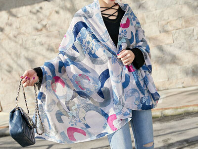 Svileni ženski šal u boji-više modela