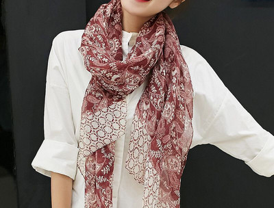 Svileni ženski šal u boji-više modela