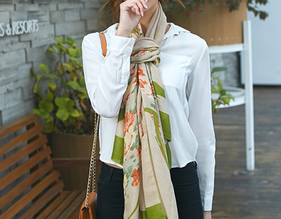 Svileni ženski šal u boji-više modela