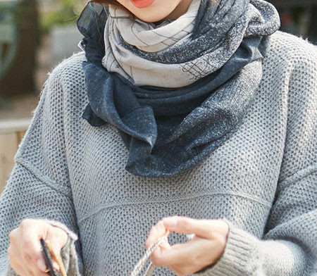 Svileni ženski šal u boji-više modela