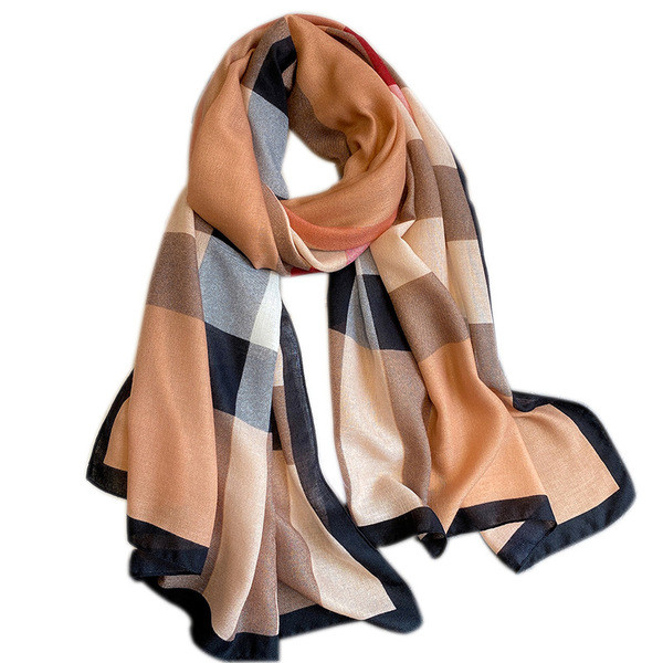 Ženski pamučni šal pravokutnog oblika