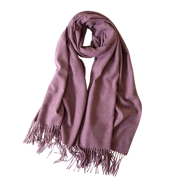 Jednobojna ženska marama pravokutnog oblika sa resama