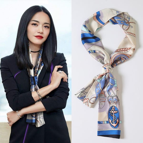 Šareni ženski tanki šal