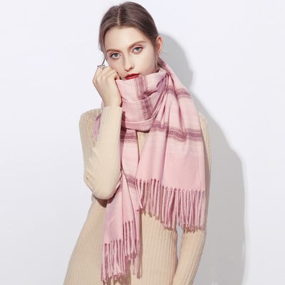 Novi model ženske karirane marame sa resama