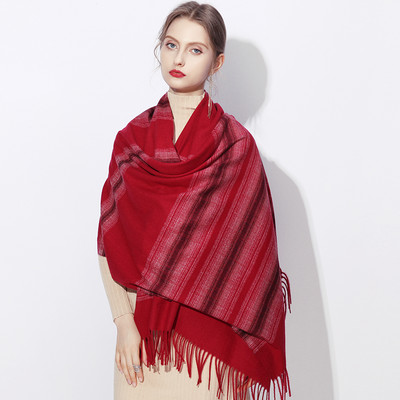 Novi model ženske karirane marame sa resama