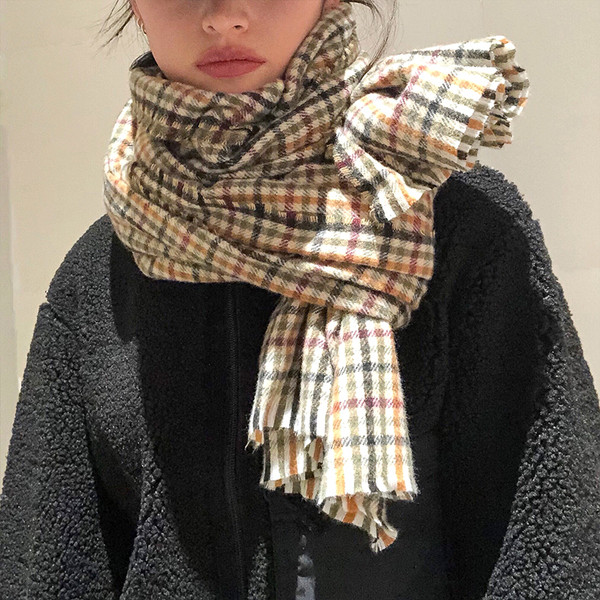 Novi model kariranog ženskog šala pravokutnog oblika