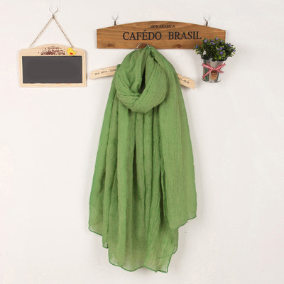 Kokvilnas vienkrāsaina sieviešu šalle taisnstūra formā