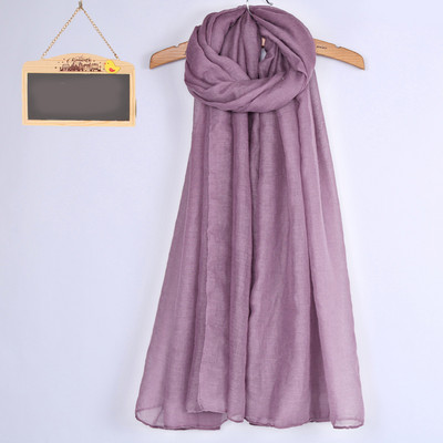 Kokvilnas vienkrāsaina sieviešu šalle taisnstūra formā