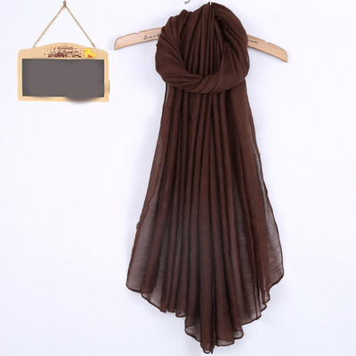 Kokvilnas vienkrāsaina sieviešu šalle taisnstūra formā