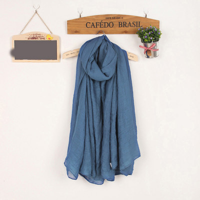 Kokvilnas vienkrāsaina sieviešu šalle taisnstūra formā