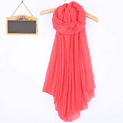 Kokvilnas vienkrāsaina sieviešu šalle taisnstūra formā