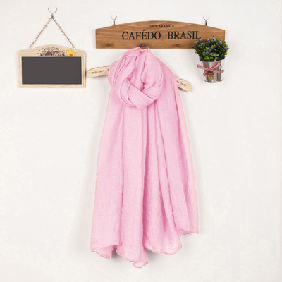 Kokvilnas vienkrāsaina sieviešu šalle taisnstūra formā