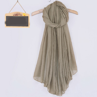 Kokvilnas vienkrāsaina sieviešu šalle taisnstūra formā