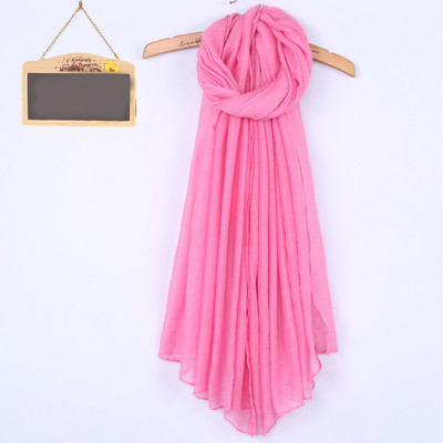 Kokvilnas vienkrāsaina sieviešu šalle taisnstūra formā