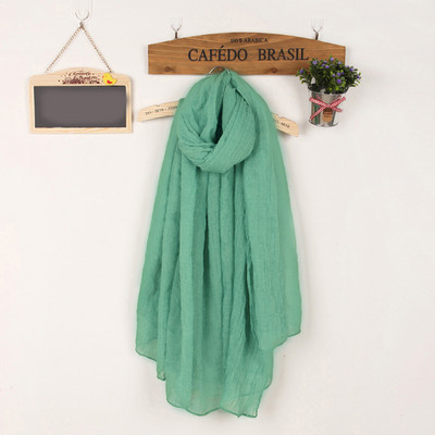 Kokvilnas vienkrāsaina sieviešu šalle taisnstūra formā