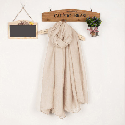 Kokvilnas vienkrāsaina sieviešu šalle taisnstūra formā