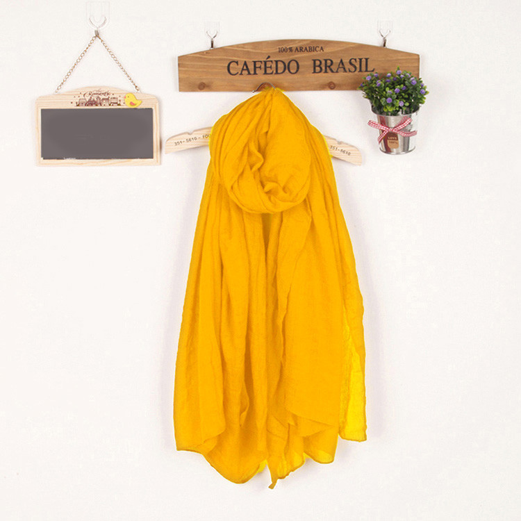 Kokvilnas vienkrāsaina sieviešu šalle taisnstūra formā