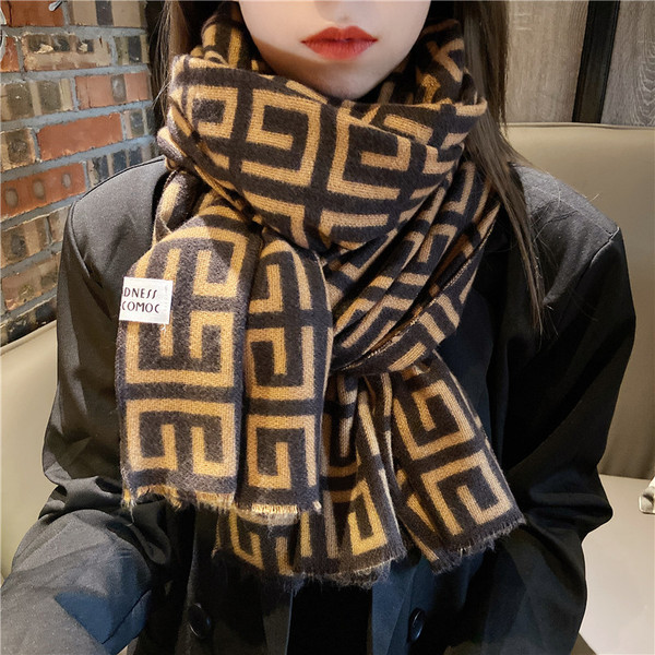 Casual ženski zimski vuneni šal sa resama u više boja