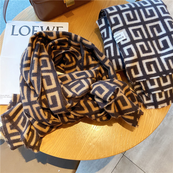 Casual ženski zimski vuneni šal sa resama u više boja