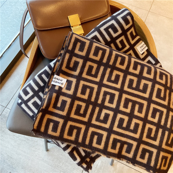 Casual ženski zimski vuneni šal sa resama u više boja