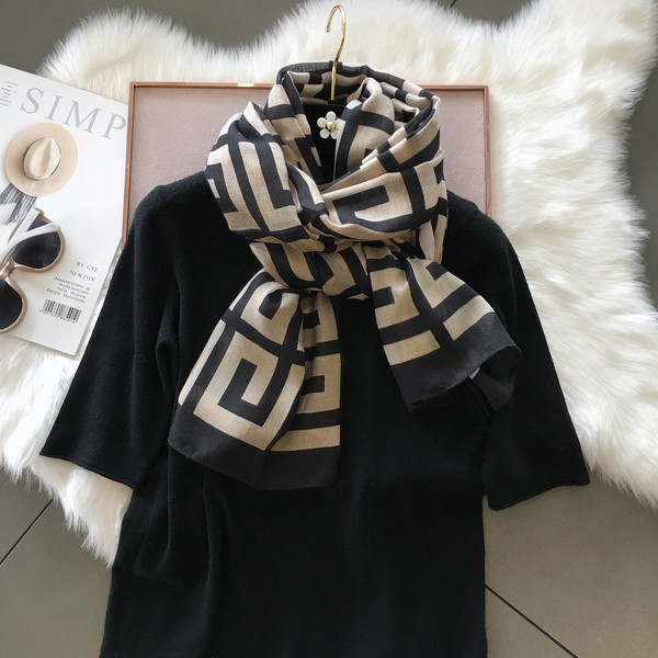 Novi model ženske marame u boji-pogodan za jesen i zimu