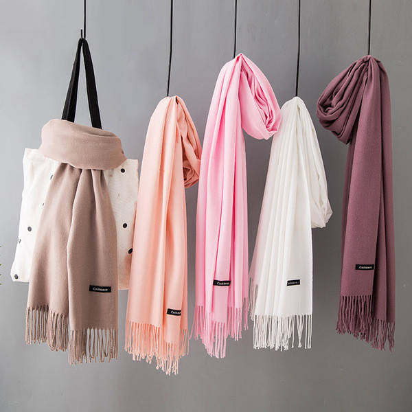 Casual ženski jednobojni šal s resama