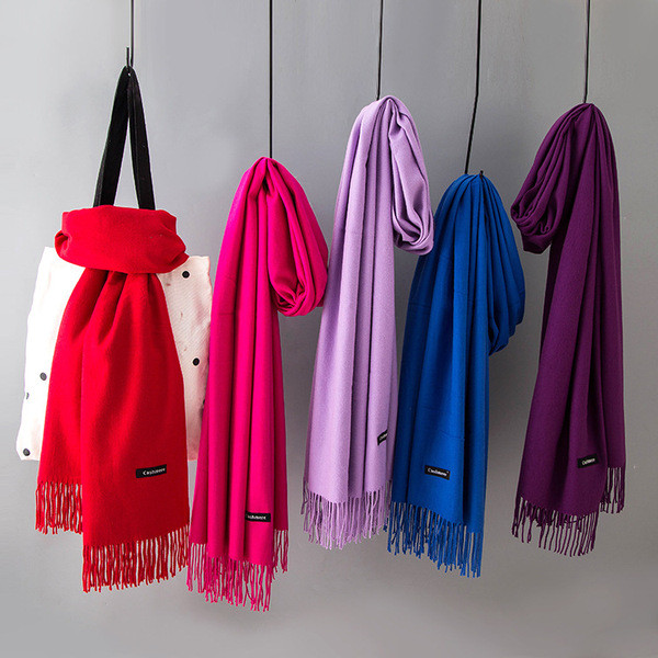 Casual ženski jednobojni šal s resama