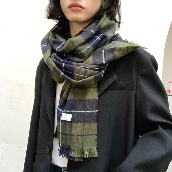 Ležeran zimski karirani ženski šal u retro stilu - više boja