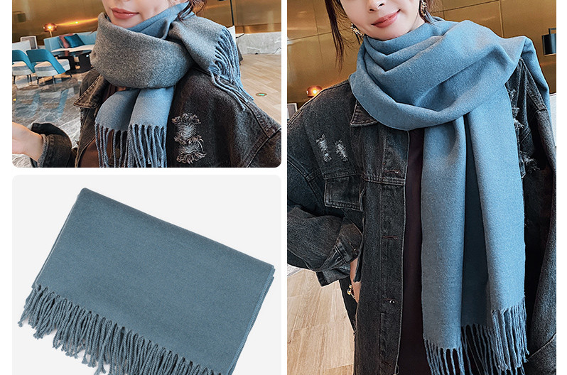 Dvostrana ženska marama za zimu sa resama