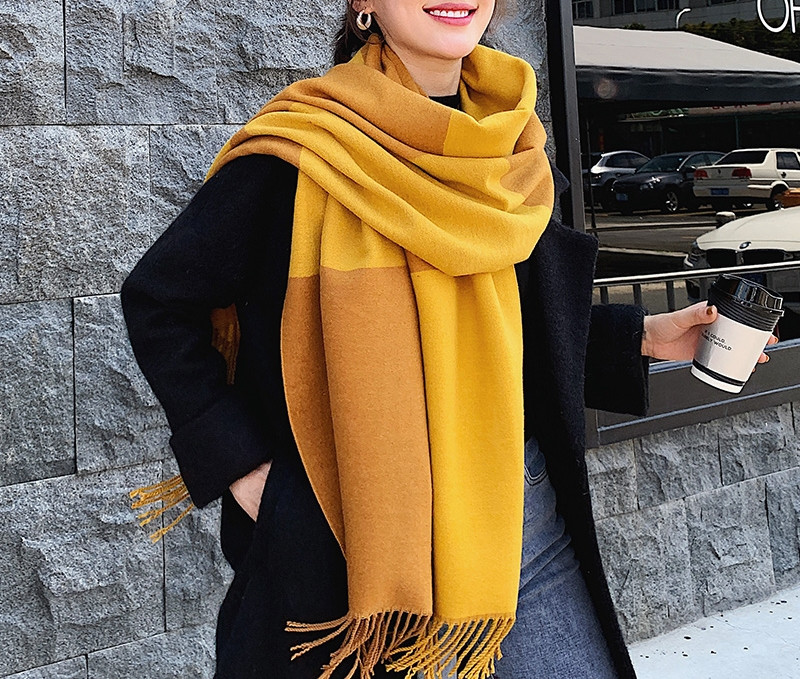 Novi model zimske ženske marame sa resama u raznim bojama