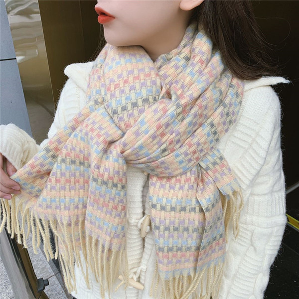 Šareni ženski casual šal s resama