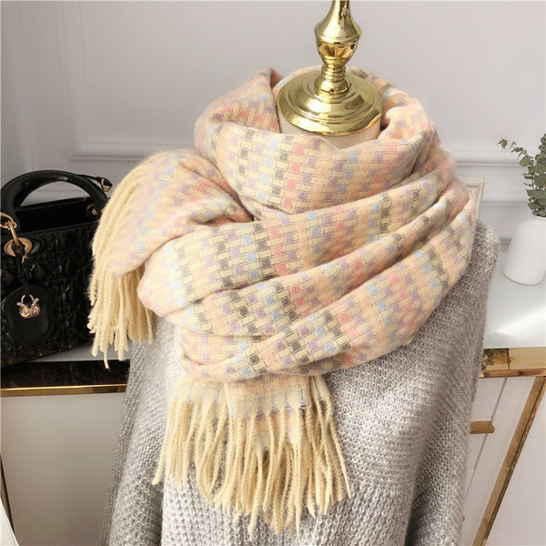 Šareni ženski casual šal s resama