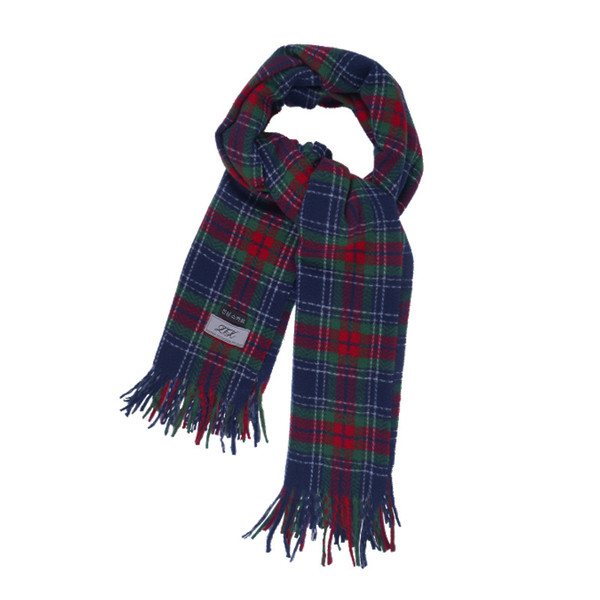 Ženski zimski karirani šal s resama