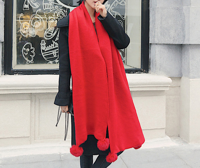 Ženski zimski šal s perom