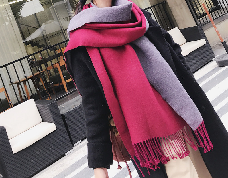 Ležerna ženska marama s resama pravokutnog oblika - dva modela