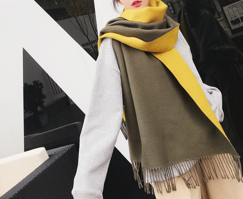 Ležerna ženska marama s resama pravokutnog oblika - dva modela