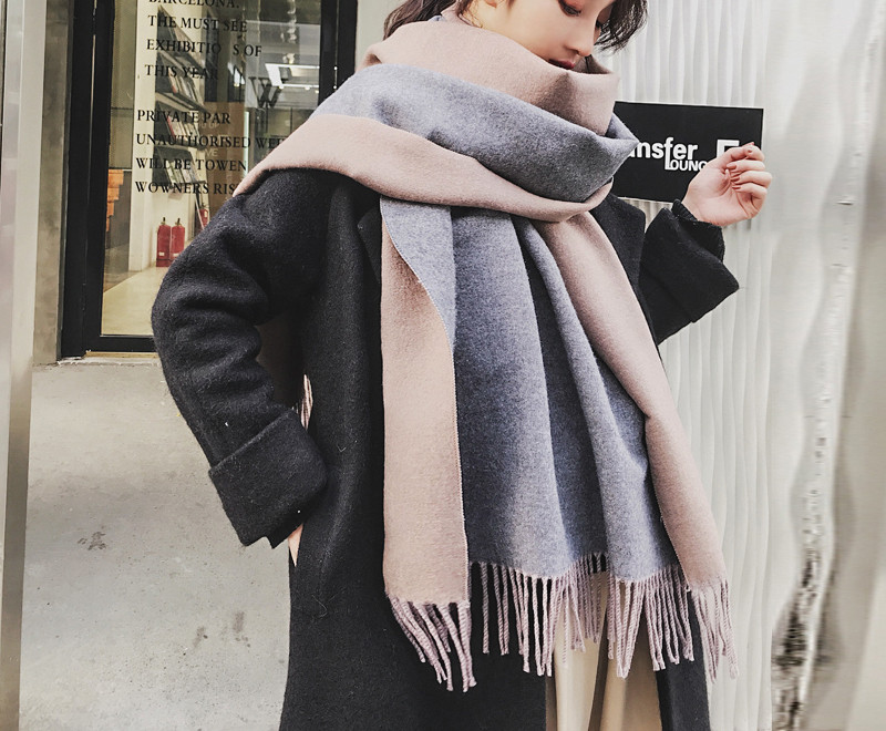 Ležerna ženska marama s resama pravokutnog oblika - dva modela