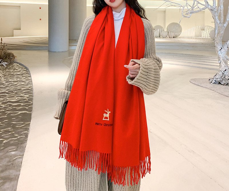 Ležerna ženska marama s resama pravokutnog oblika - dva modela