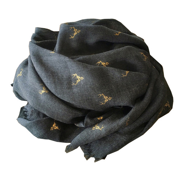 Casual laneni ženski šal s uzorkom u više boja