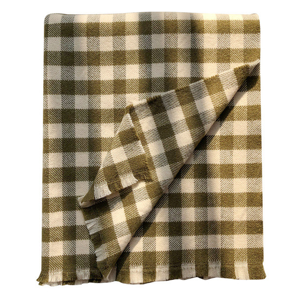 Karirani ženski šal s amblemom