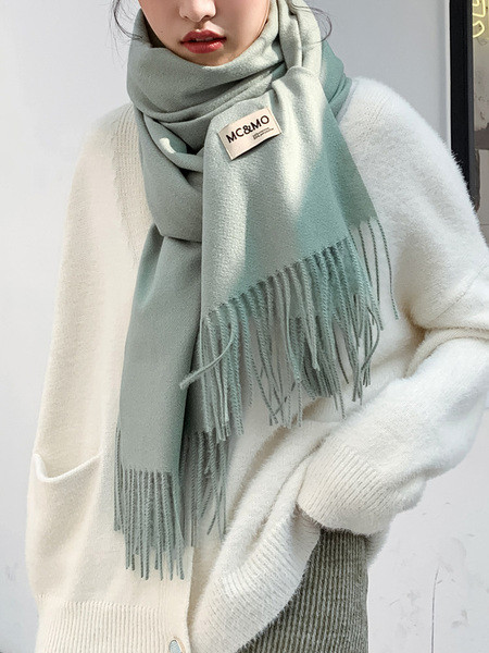 Ženski zimski šal sa resama - čisti model u više boja