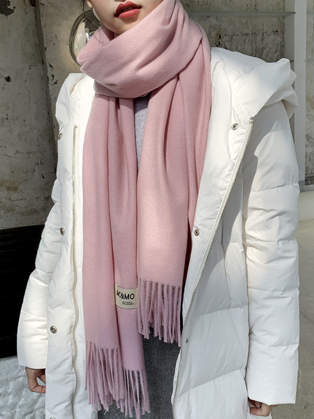 Ženski zimski šal sa resama - čisti model u više boja