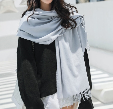 Ženski šal sa resama pogodan za zimu u više boja