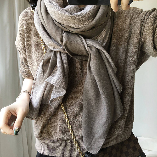 Ženski pamučni šal za jesen i zimu