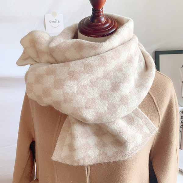 Dječji svakodnevni karirani šal primjeren za zimu u tri boje