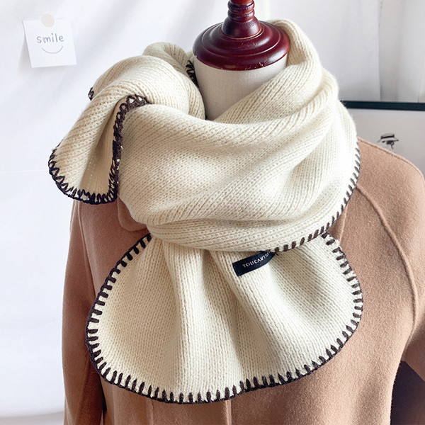 Jesen-zima vuneni ženski šal običan model u više boja