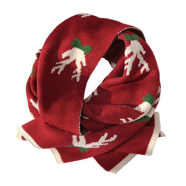 Ženski zimski šal s božićnim motivima