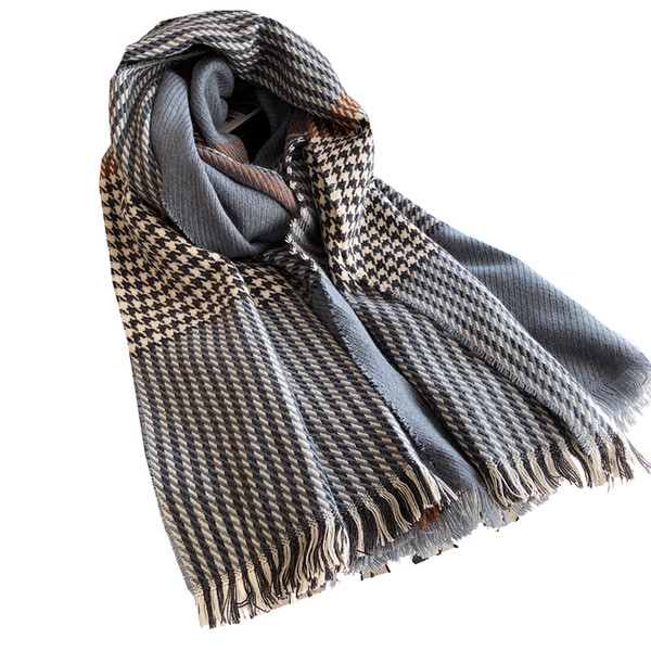 Ženski zimski vuneni šal s resama