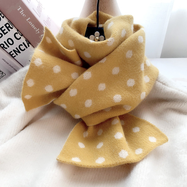 Novi model ženske zimske marame na točkice u više boja