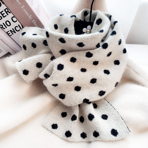 Novi model ženske zimske marame na točkice u više boja